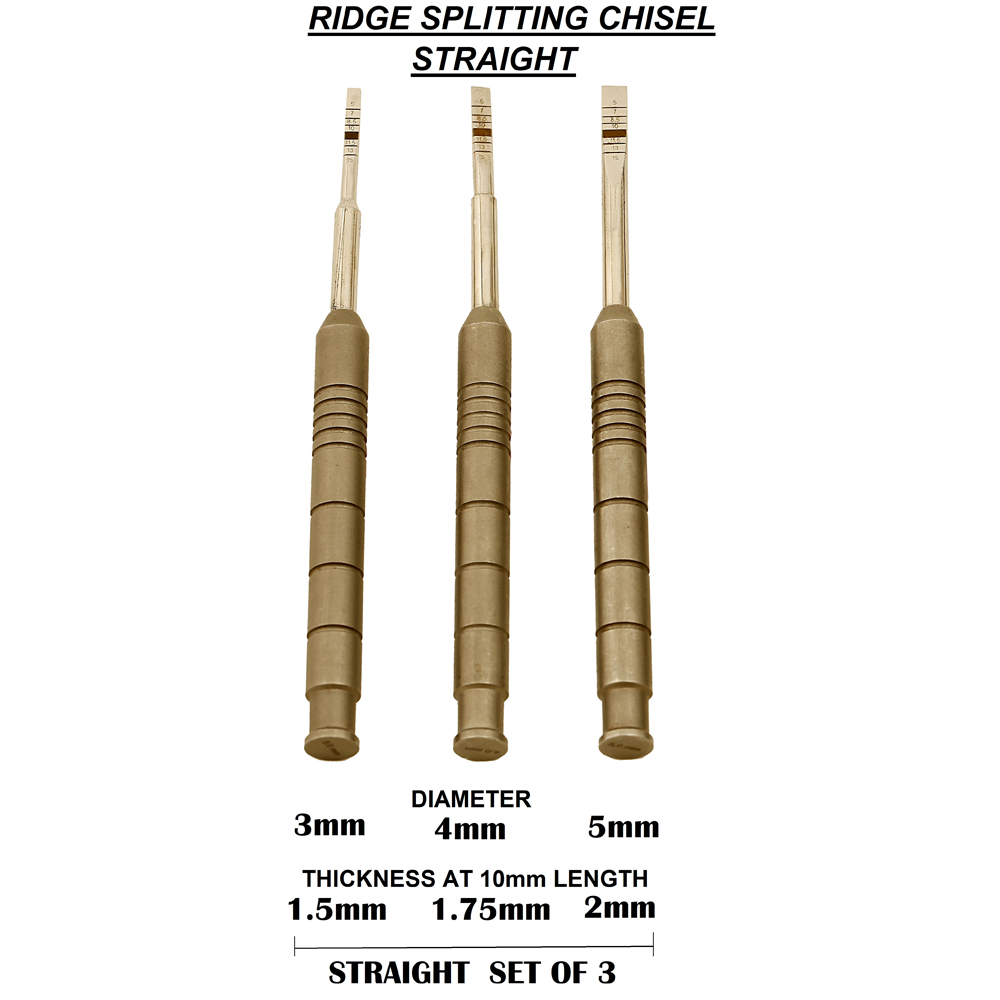 Julldent 111 Ridge Splitting Chisels Straight