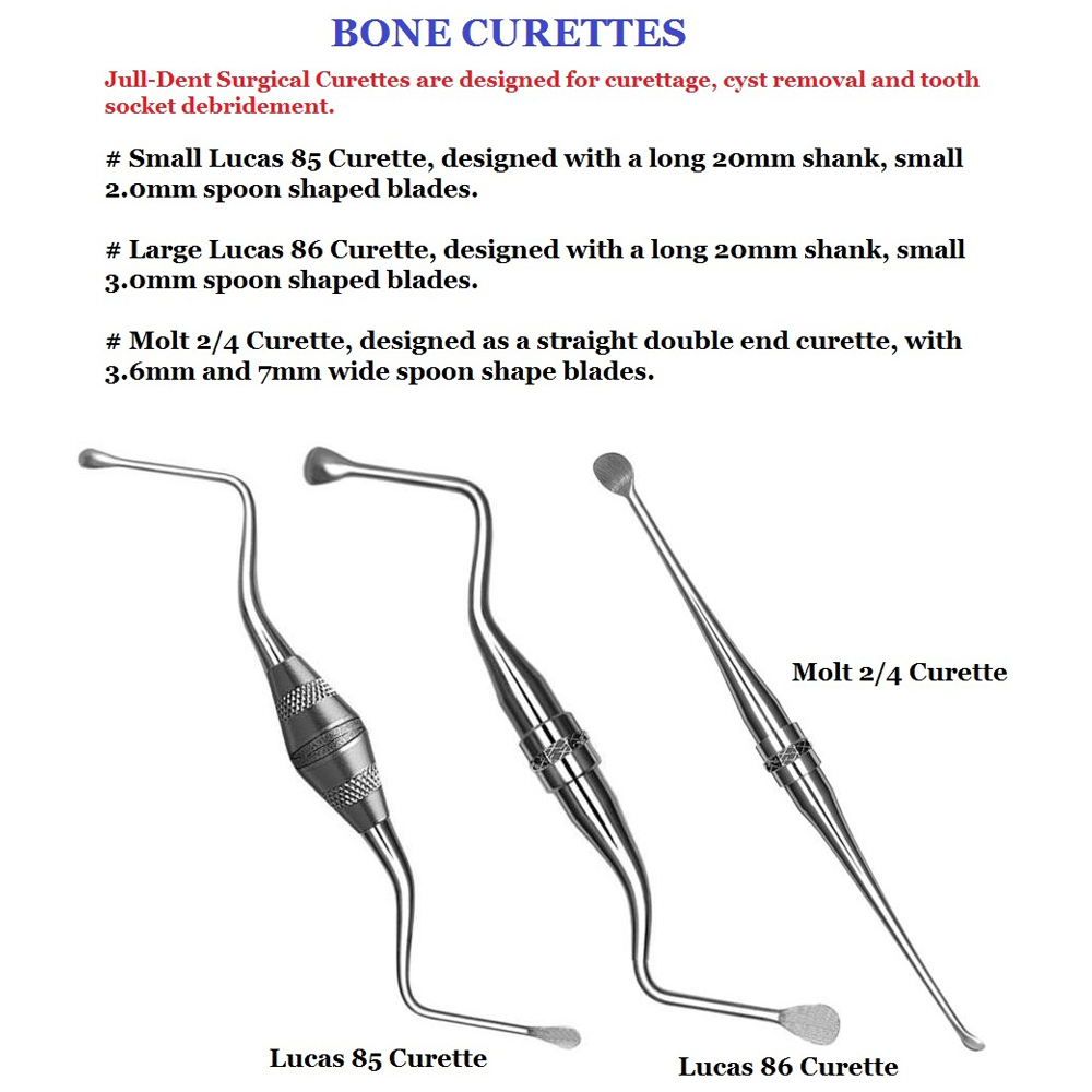 Julldent 033 Bone Curette - Image 2