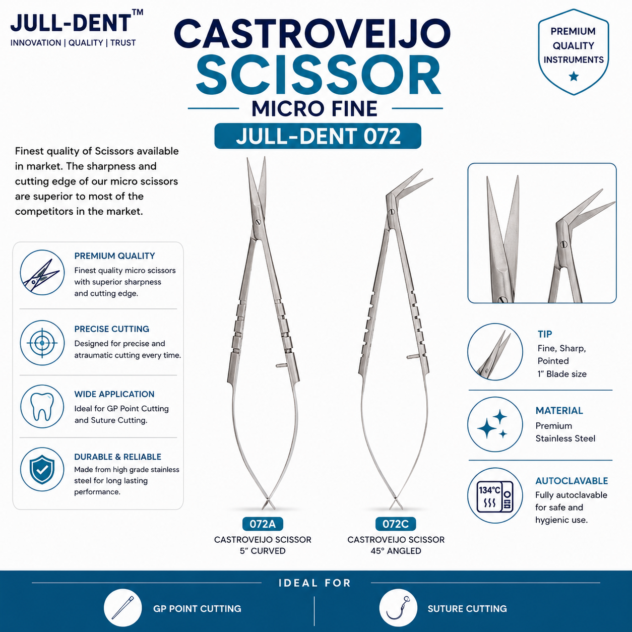 Julldent 072 Castroveijo Scissor Micro Fine - Image 2