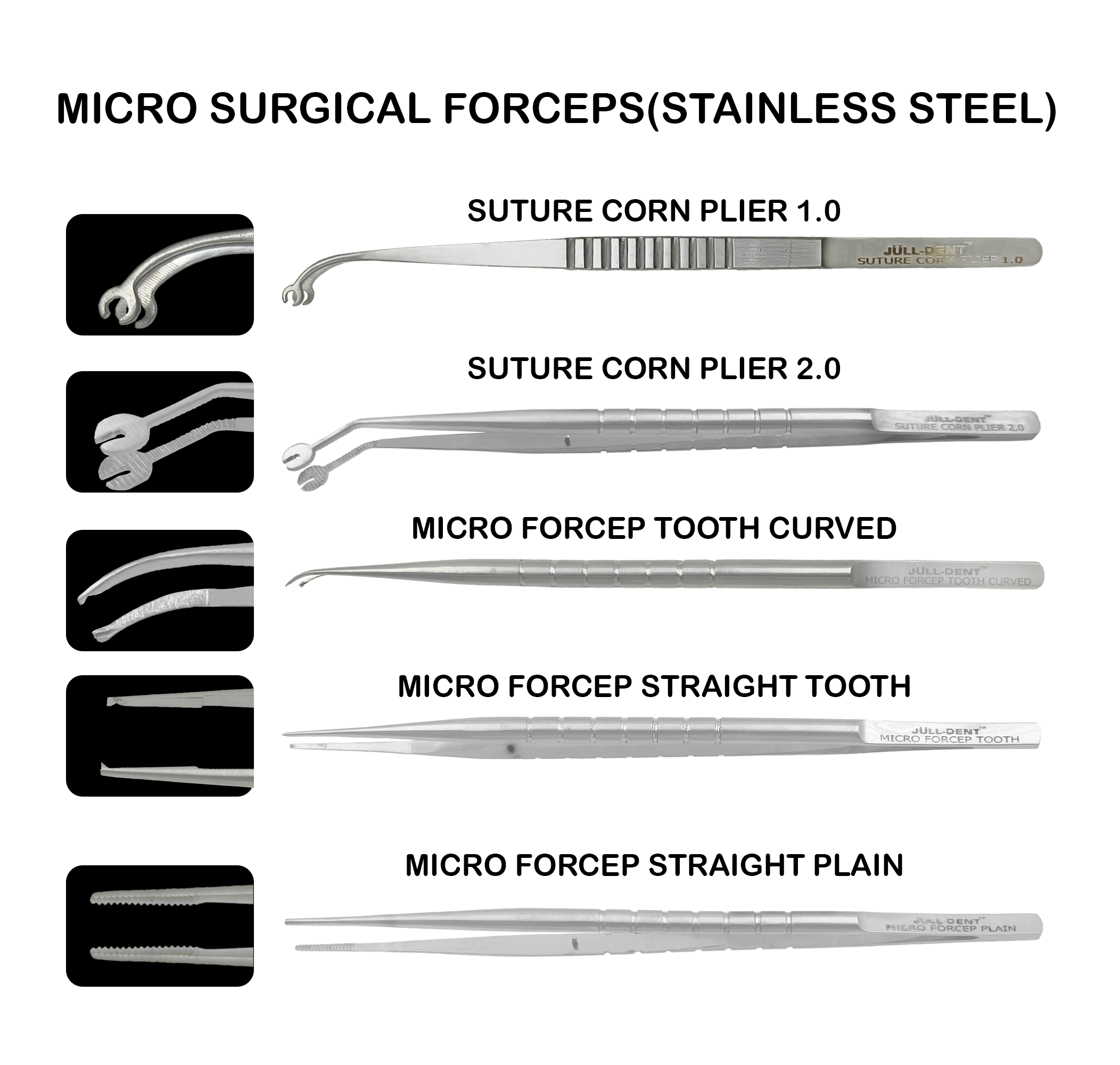 Julldent 074 Micro Tissue Forceps