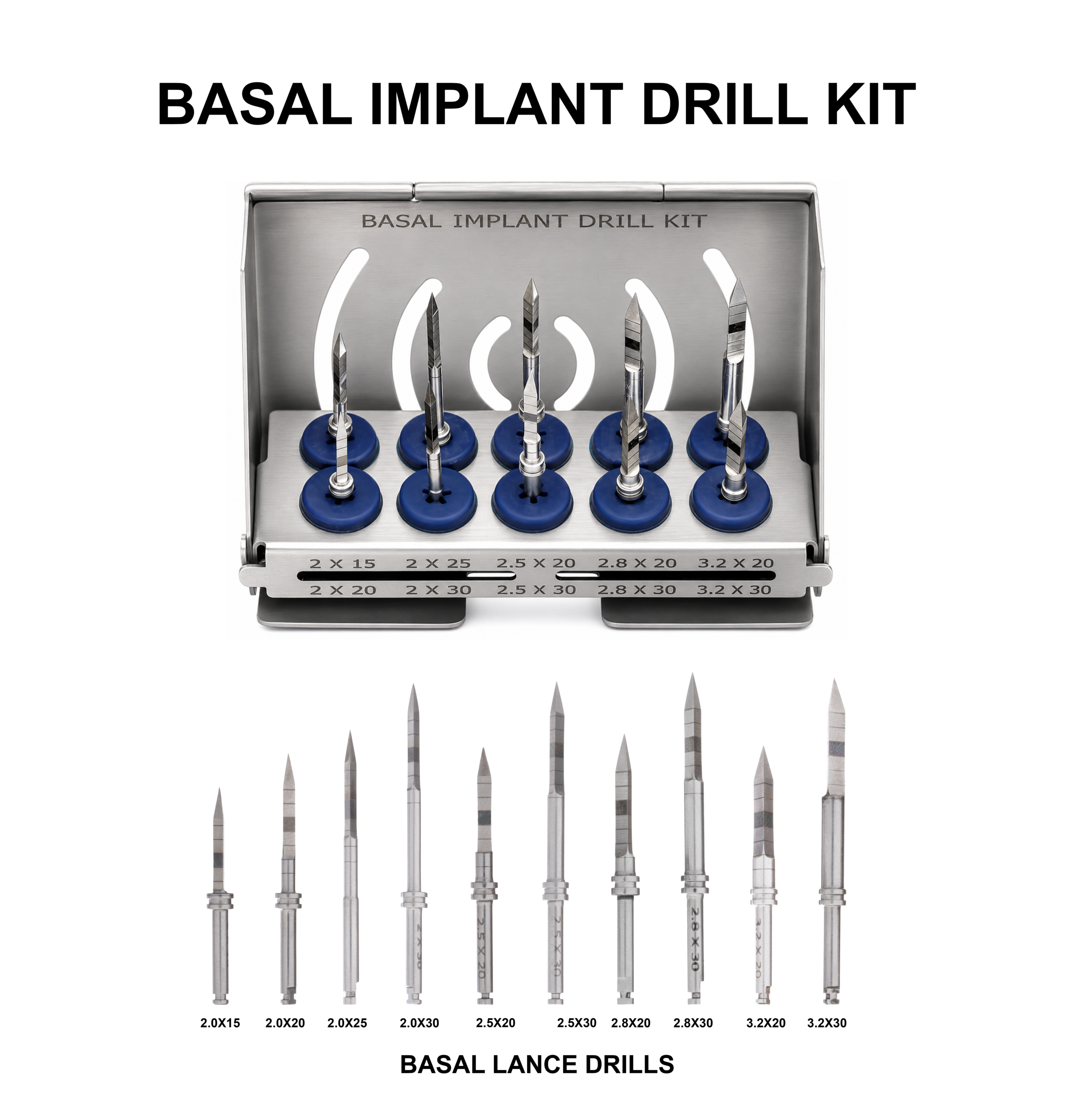 Julldent 146 Basal Kit (Set Of 8 Drills With Box)