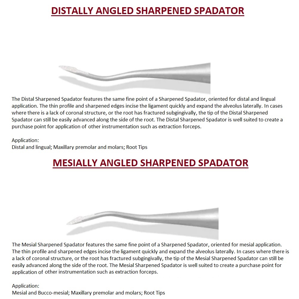 Julldent 069 Atraumatic Spadators for Root piece Extraction - Image 3