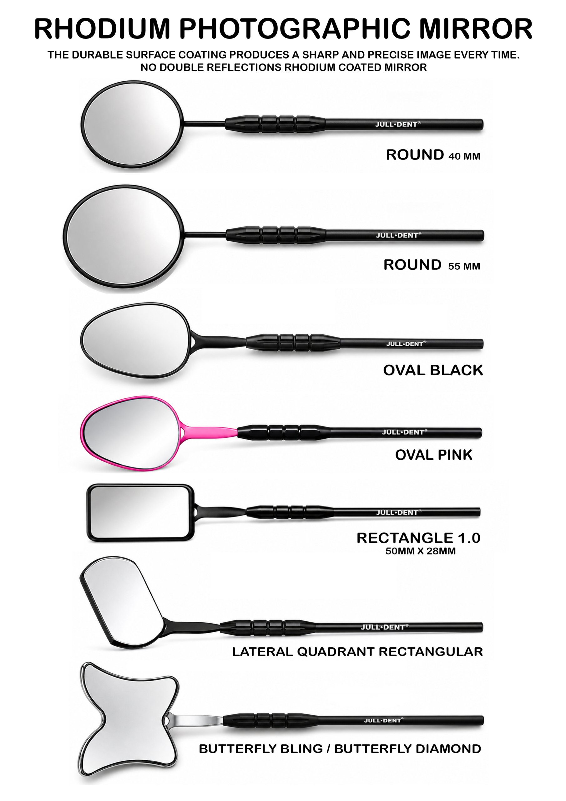 Julldent 198 Rhodium Mirror for Dental Photography