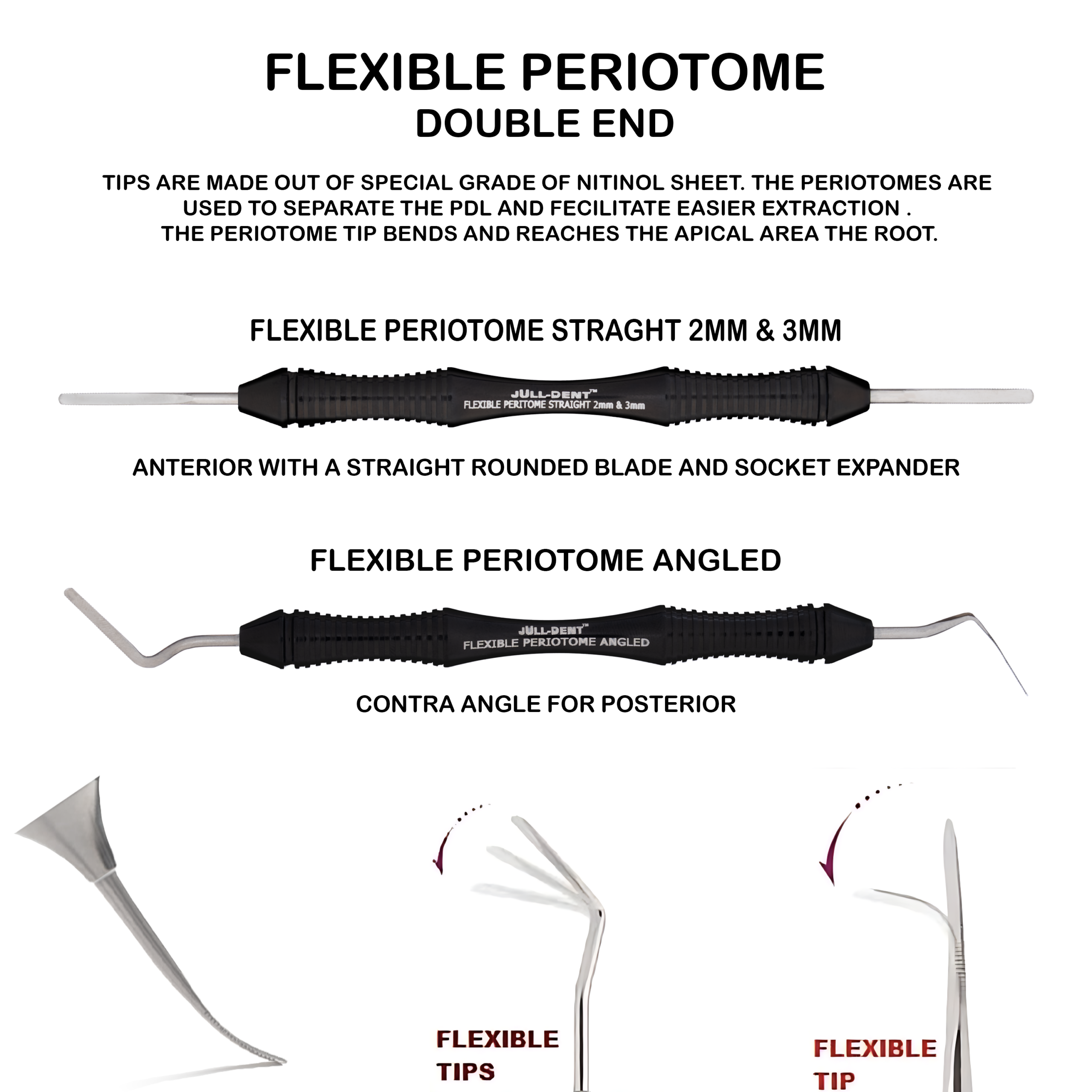 Julldent 065 Flexible Periotomes