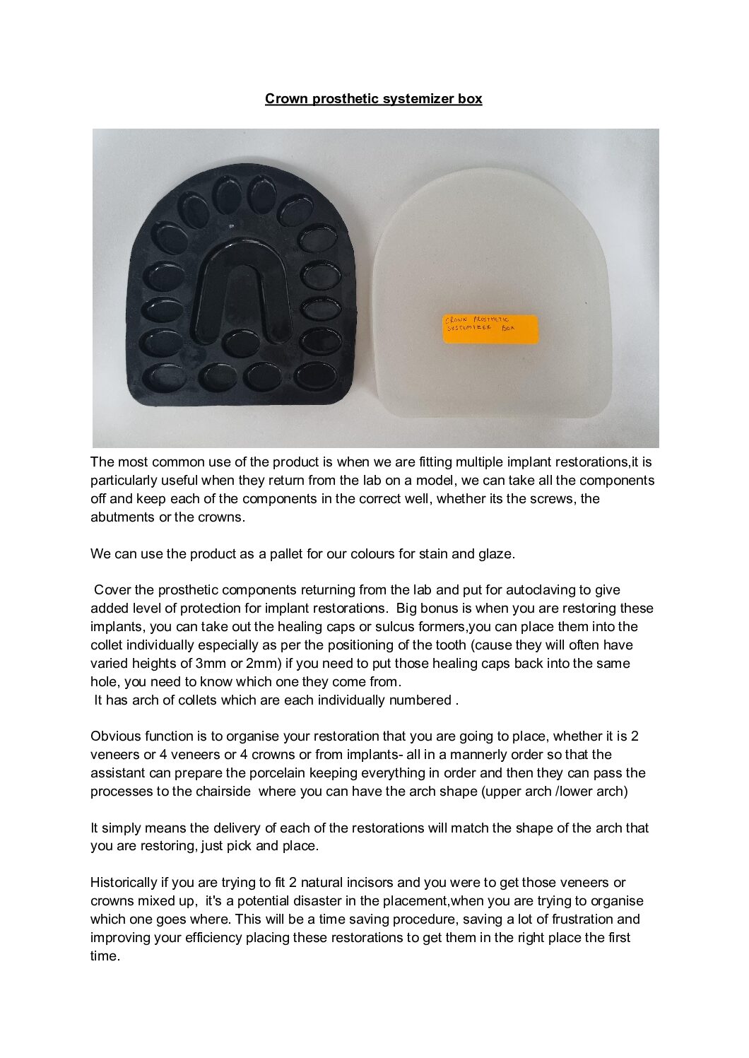 Julldent 172 Crown Prosthetic Systemizer Box - Image 2